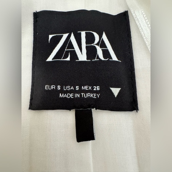 Women’s Zara Cropped Wrap Tie Up Summer Viscose and Linen Blend Tailored Vest - Picture 3 of 4